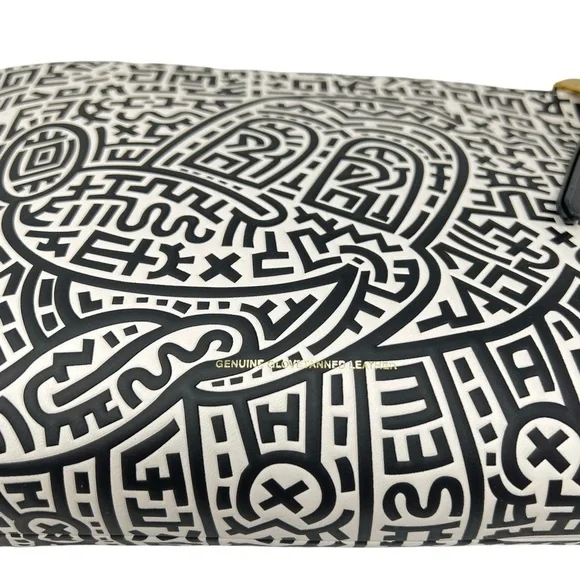 Coach Disney Mickey Mouse X Keith Haring CollabBlack & White Academy Pouch